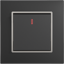 10A 250V~1 gang 1 way switch with light