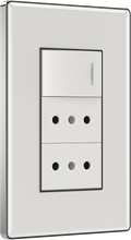 one way switch with two chilean style socket