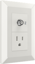 TV Socket + 15A 250V American style socket
