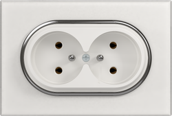 16A 250V~Double French Socket