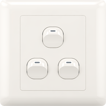 10A 250V 3 gang 1 way switch(small)