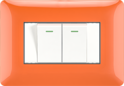 16A 250V 2 gang 2 way switch