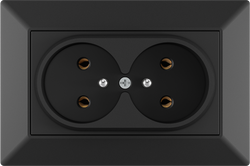 16A 250V~Double French Socket