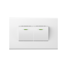 10A 250V 2 gang 1 way switch