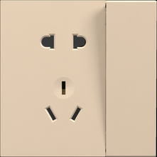 16A 250V~ 5 pin socket with 1 switch