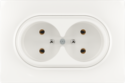 16A 250V~Double French Socket