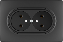 16A 250V~Double French Socket