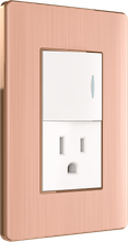 One way switch with one American  style socket