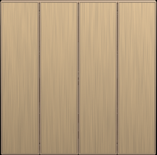 16A 250V~ 4 gang 1 way switch