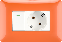16A 250V  1 switch with Germany socket