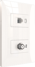 Tel socket + TV socket