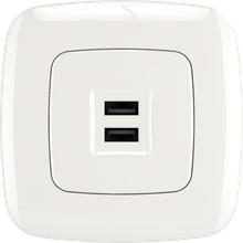 Double USB 2.1A+1A Socket