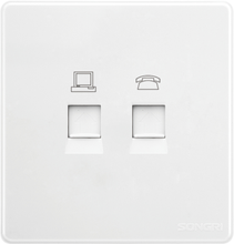 双联电话电脑插座