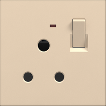 15A 250V~ Power plug with switch