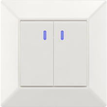 10A 250V~2 gang 1 way switch with light