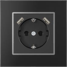 German Socket with 2 USB