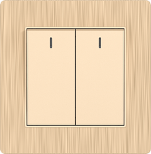16A 250V 2 Gang 1 Way Switch