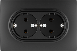 16A 250V~Double German Socket