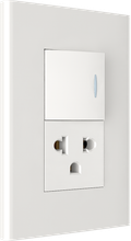 One way switch with one Thailand style socket