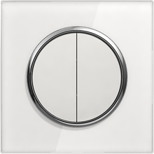 10A 250V~2 gang 1 way switch