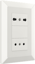 16A 250V~  Italian style socket + 10A 250V Chilean style socket