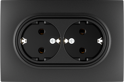 16A 250V~Double German Socket