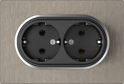16A 250V~Double German Socket