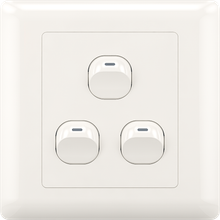 10A 250V 3 gang 1 way switch(small)