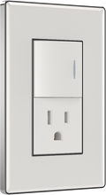 one way switch with one American style socket