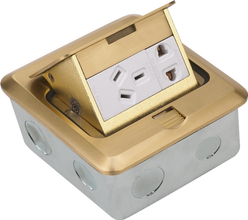 方形弹起式五孔地面插座