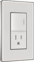 one way switch with one American style socket